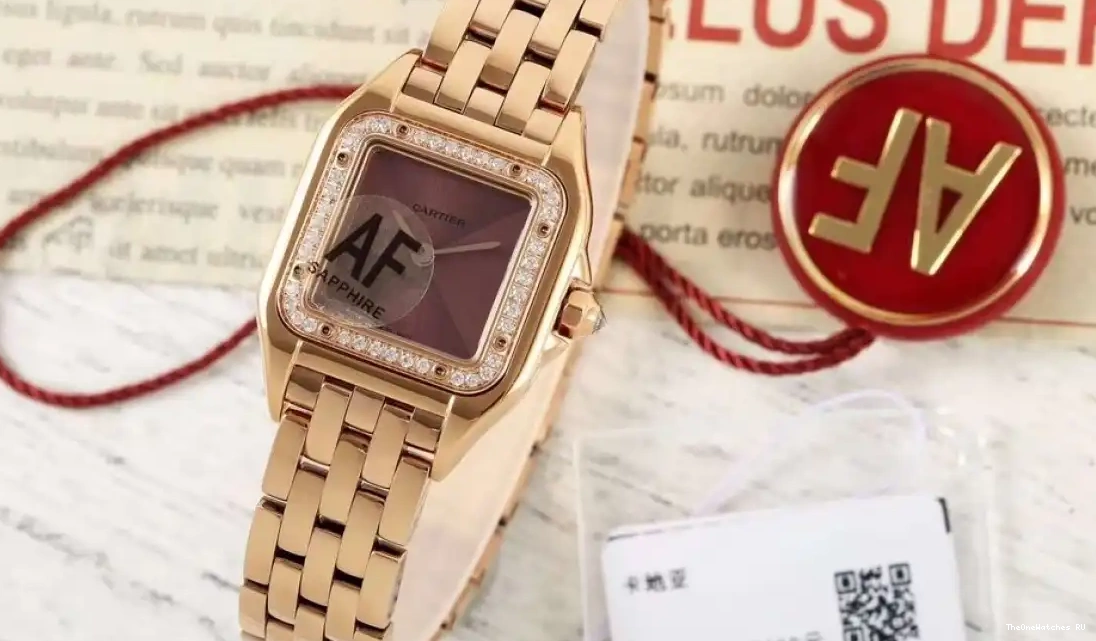 Panthere Quartz 22mm AF De Dia RG RG Secrete Ladies Brown Dial 0406